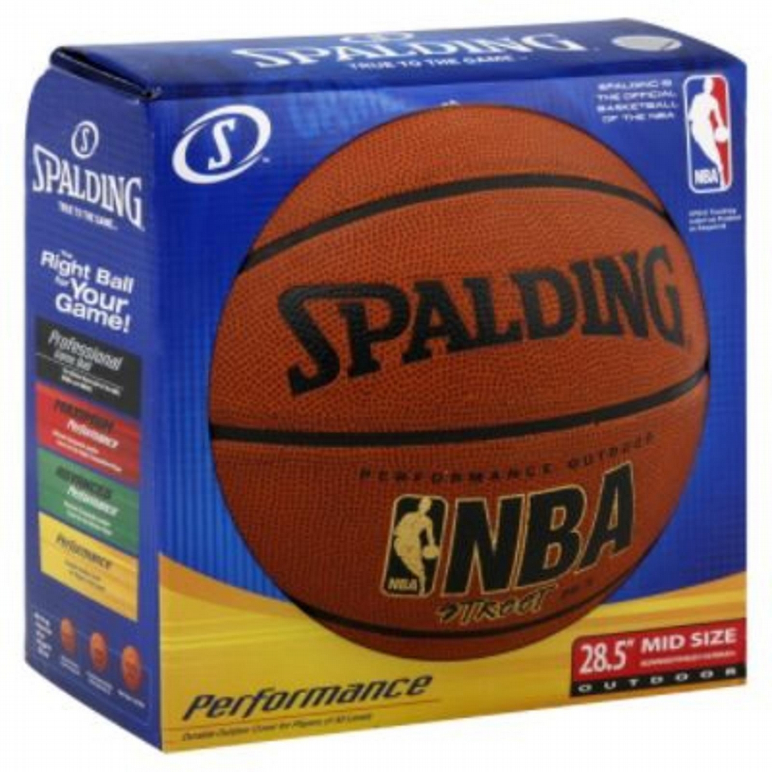 2018 Spalding NBA Street Basketball, Intermediate Size, 28.5