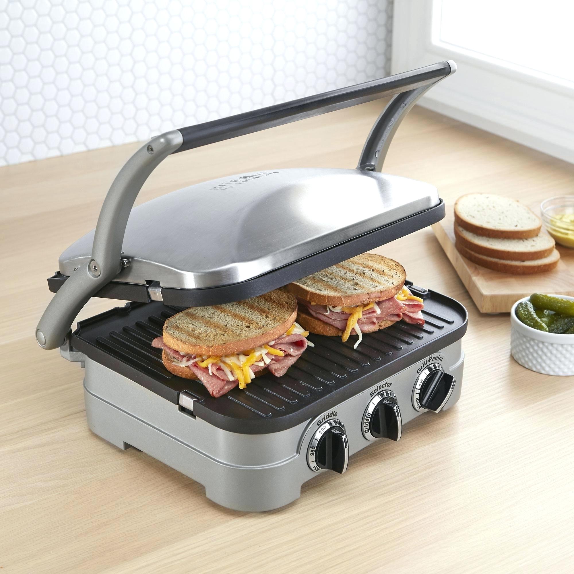Cuisinart Gr 4n 5 In1 Griddler Contact Grill Brushed Stainless
