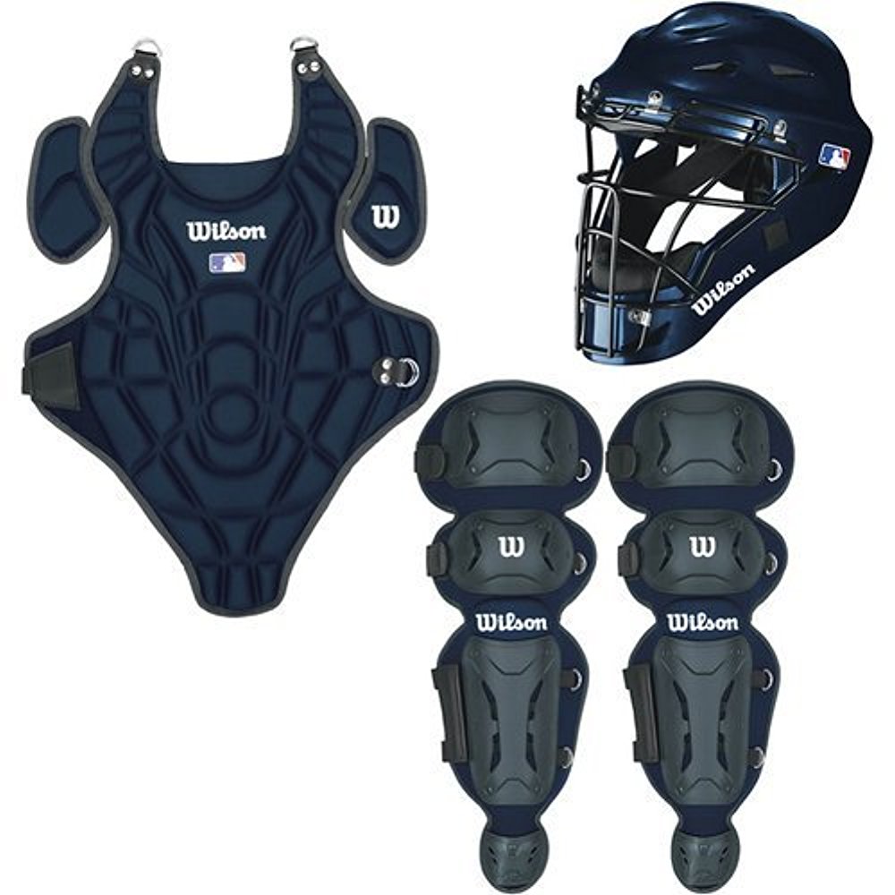 2019 Wilson EZ Gear Catcher's Kit, Navy, Large/XLarge, Ages 712