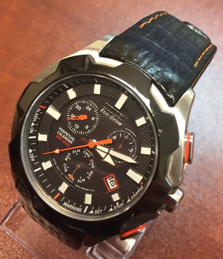 Citizen Eco Drive Perpetual Calendar Black Leather Men s Watch BL5265 Citizen Eco Drive Perpetual Calendar Black Leather Men s Watch BL5265