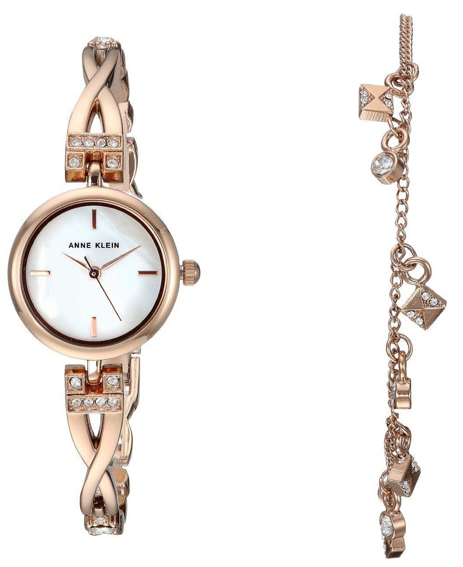 anne klein mother of pearl watch