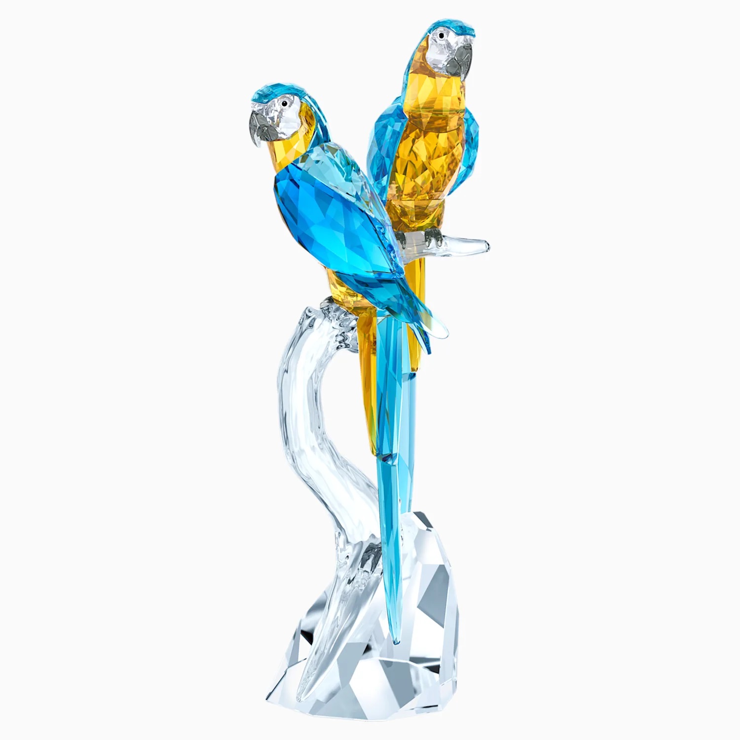 Swarovski Crystal Paradise Colored Nature Macaws Birds Parrots Figurine