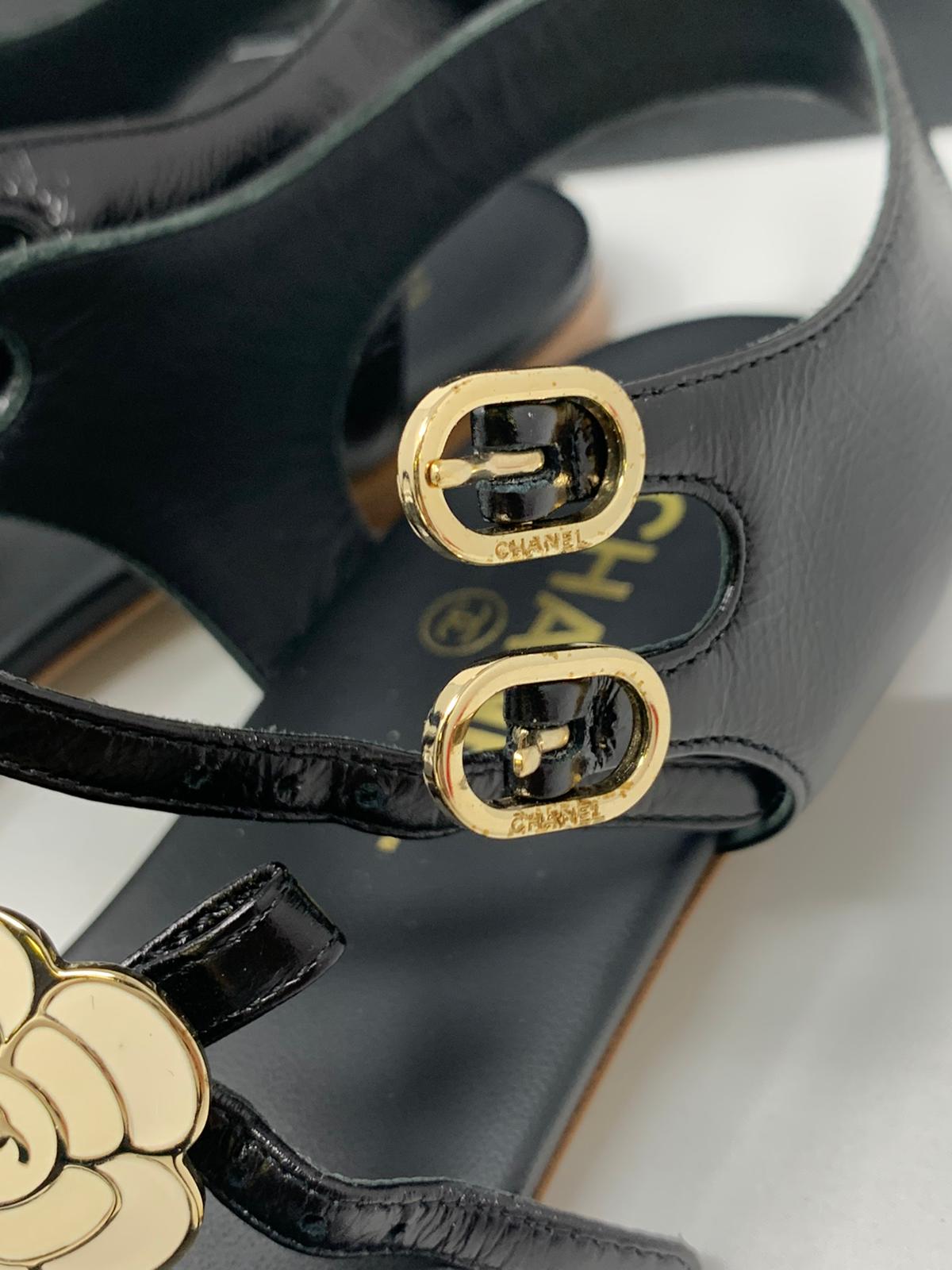 Chanel Pink Cc Thong Leather Size 38.5 (177344) Sandals Regular (M, B) Listed By CashInMyBag 