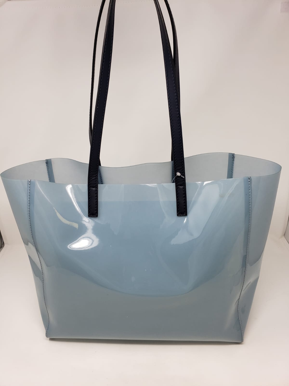 Stella McCartney PVC Clear Pastel Blue Open Tote Women's