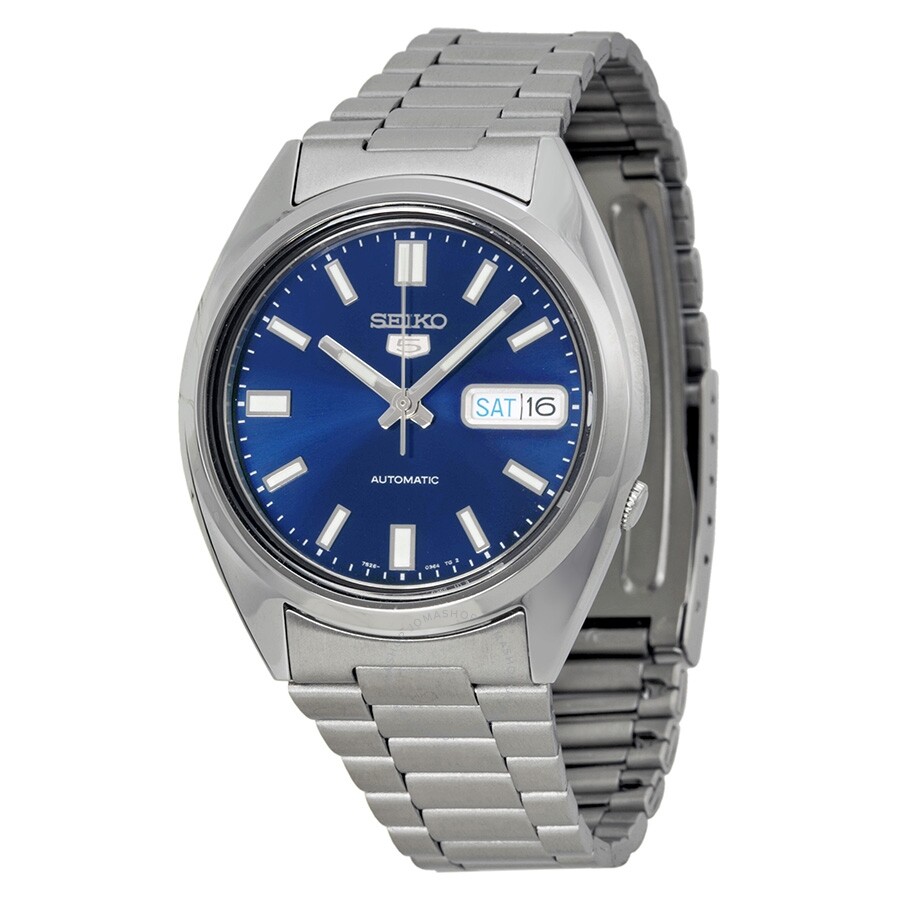 Seiko 5 Automatic Blue Dial Silver Tone Stainless-Steel