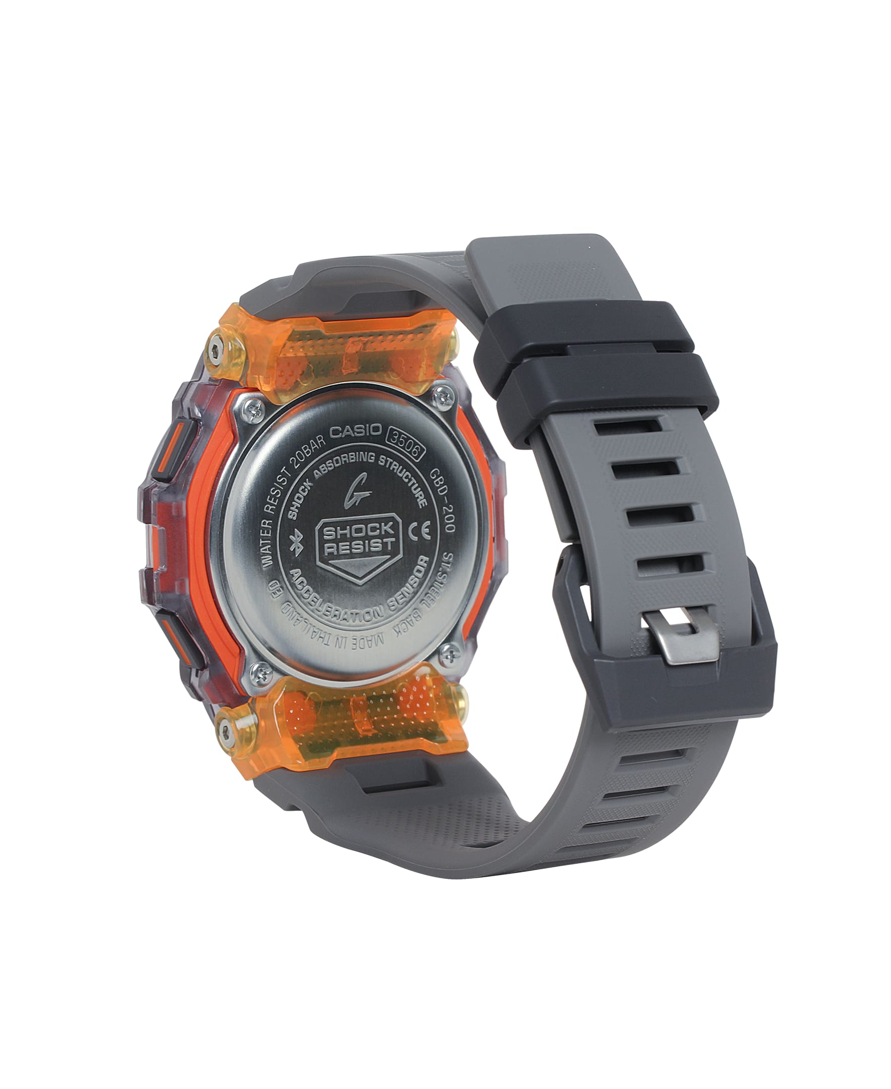 Casio G-Shock Move Digital Transparent Orange / Gray Men's Watch