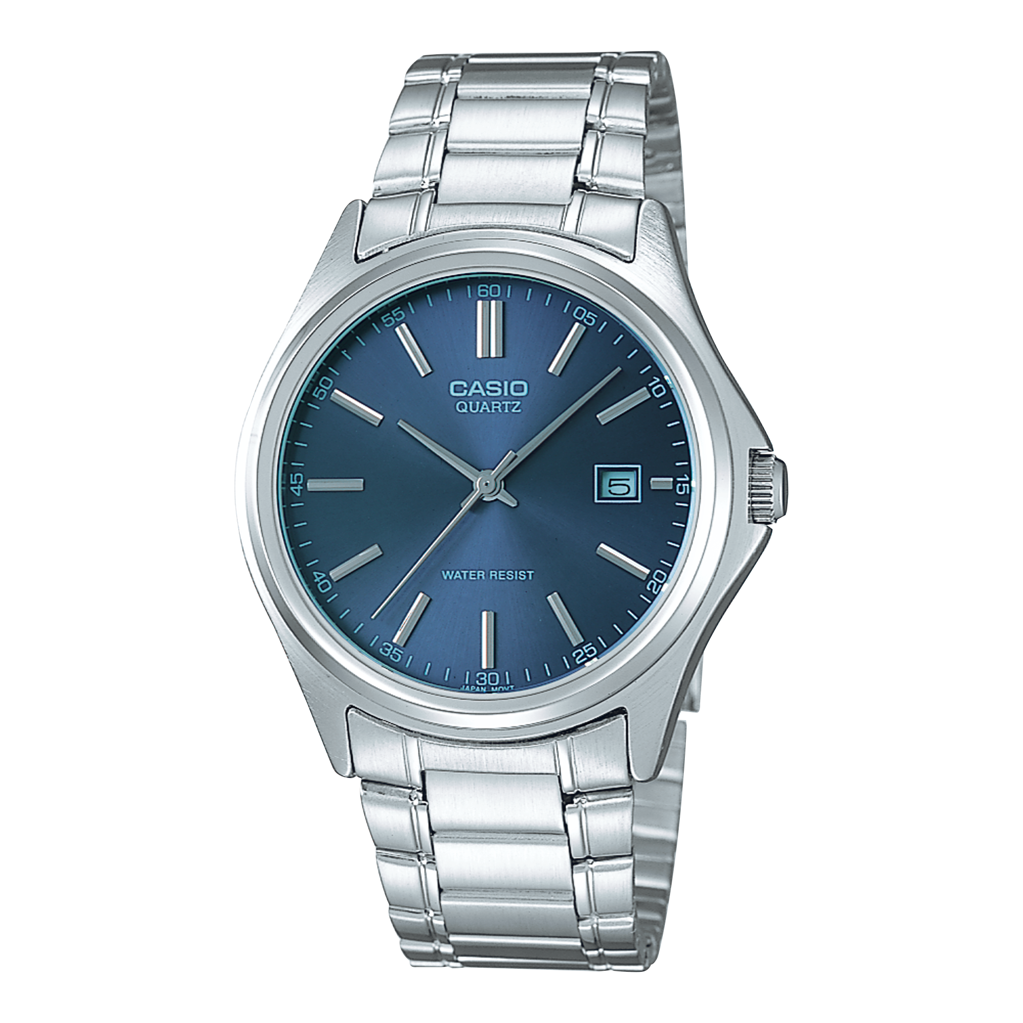 Casio Analog Blue Dial Silver Tone Men's Watch MTP-1183A-2A | eBay